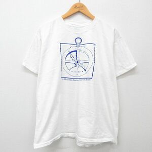 XL/古着 半袖 ビンテージ Tシャツ メンズ 90s キーウエスト ASTROLABE コットン クルーネック 白 ホワイト 24may15 中古