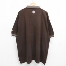 XL/古着 プーマ 半袖 ポロ シャツ メンズ 00s NFL クリーブランドブラウンズ ワンポイントロゴ 大きいサイズ 濃茶 ブラウン アメフト スー_画像2