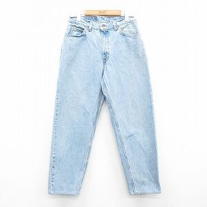 W30/ б/у одежда Levi's Levis 560 джинсы мужской 90s конический хлопок темно-синий темно-синий Denim 24may15 б/у низ ji- хлеб G хлеб long 