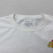 L/古着 ヘインズ 半袖 ビンテージ Tシャツ メンズ 00s 星条旗 国旗 クルーネック 白 ホワイト 24may15 中古_画像6