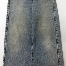 W36/古着 ジーンズ Levis リーバイス 505 メンズ 90年 90s ヒゲ コットン 濃紺 ネイビー デニム 24may16 中古 ボトムス ジーパン Gパン ロ_画像6