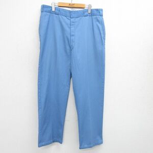 W38/古着 ディッキーズ Dickies ワーク パンツ メンズ 00s 薄紺 ネイビー spe 24may16 中古 ボトムス ロング