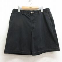 W35/古着 エディーバウアー ショート パンツ ショーツ メンズ 00s コットン 黒 ブラック 24may16 中古 ボトムス 短パン ショーパン ハーフ_画像1