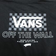 M/古着 バンズ VANS 半袖 Tシャツ メンズ ビッグロゴ コットン クルーネック 黒 ブラック 24may17 中古_画像4