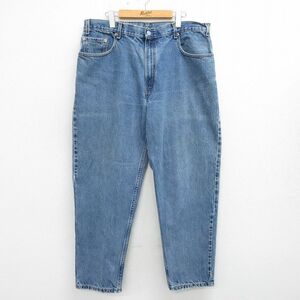 W39/古着 リーバイス Levis 560 ジーンズ メンズ 00s テーパード 大きいサイズ コットン 薄紺 ネイビー デニム 24may17 中古 ボトムス ジー