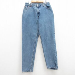 古着 リーバイス Levis 550 ジーンズ レディース 90s テーパード コットン 紺 ネイビー デニム 24may17 中古 ボトムス ジーパン Gパン ロン