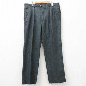 W38/古着 HAGGAR スラックス パンツ メンズ 80s 濃グレー 霜降り系 24may20 中古 ボトムス ロング