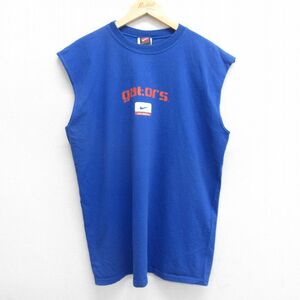 XL/古着 ナイキ NIKE ノースリーブ ビンテージ Tシャツ メンズ 00s ワンポイントロゴ フロリダゲーターズ バスケットボール 大きいサイズ