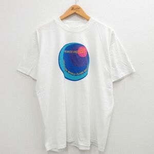 XL/古着 ヘインズ 半袖 ビンテージ Tシャツ メンズ 80s THE ORMCO INSIDERS クルーネック 白 ホワイト spe 24may29 中古