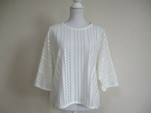  Hiroko screw HIROKO BIS tops cut and sewn white 9 beautiful goods spring summer 