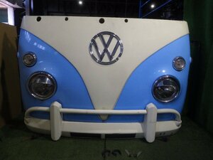 ◆ Subaru Sambar Dias KV3 KV4【 フロントフェイス フロントマスク Bumper 】ワーゲンBus仕様 FRP Used item E38 2I6 ◆