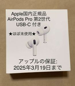 動作品◆純正◆Apple AirPods Pro 第2世代 USB-C★エアポッズ プロ 第二世代 充電器 ケース MTJV3J/A A2968＿Ｃ4