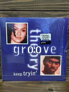 GROOVE THEORY / keep tryin' (12') 90's シュリンク