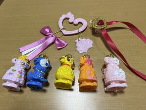 *Go! Princess Precure dress up key 5 piece . key ring *