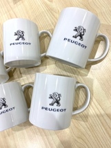 未使用 箱入り PEUGEOT プジョー マグカップ 箱付 5個セット ノベルティ 非売品 未使用 ロゴ入り コップ 保管品_画像3