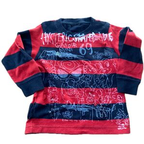 ビンテージ ヒスミニ ロンT 95 ダメージ加工 オールドスクール