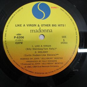 ▲01)【同梱不可・シュリンク・帯付き】Madonna/Like A Virgin & Other Big Hits!/マドンナ/LPレコード/12インチ/国内盤/P-6206/ポップス/Aの画像2