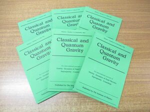 ▲01)【同梱不可】Classical and Quantum Gravity 6冊セット/1984年/Volume1 Number1-6/学会誌/洋書/古典重力と量子重力/A