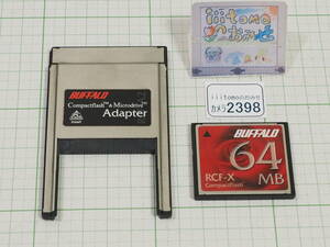 * camera 2398* PC card adaptor ( CompactFlash adaptor )RCF-A2.64MB. CF card BUFFALO Buffalo Used ~iiitomo~