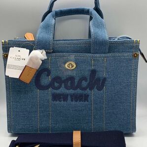 COACH カーゴトート26 CR659 スモール　デニム アウトレット品