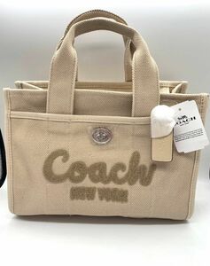 COACH カーゴトート　スモール　ベージュ　ショルダーバッグ　アウトレット品