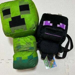 マインクラフト　マイクラ　ぬいぐるみ　リュック　エンダードラゴン　クリーパー