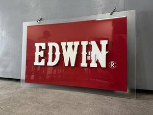 希少『EDWIN』エドウィン 吊り下げ看板 吊り下げカンバン 看板 カンバン 立体文字 広告 ノベルティグッズ 非売品 