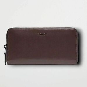 ★新品未使用★ コーチ　COACH　ラウンドジップ　長財布　ブラウン　メンズ