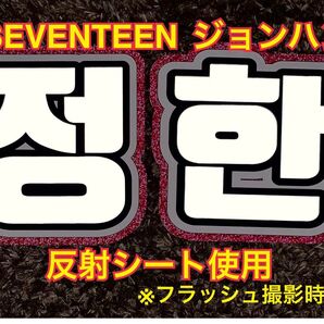 SEVENTEEN ジョンハン うちわ文字 反射シート使用 2文字