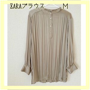 ZARAブラウス Ｍ　上品 おしゃれ 長袖 春 夏 秋 ブラウス シャツ