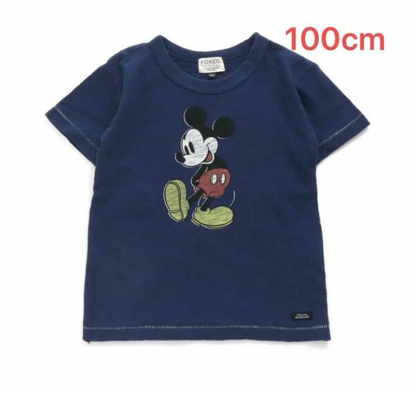 【新品未使用】エフオーキッズ 半袖 Tシャツ 半袖Tシャツ ディズニー Disney ミッキー 100cm