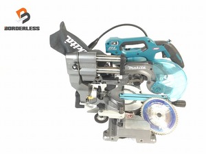 ☆比較的綺麗です☆ makita マキタ 40Vmax 165mm 充電式スライドマルノコ LS001G 青/ブルー 本体のみ 切断機 木工 大工道具 90045