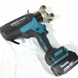 ☆未使用品☆makita マキタ 18V 充電式圧着機 TC300DRG バッテリー1個(18V6.0Ah) 充電器 ダイス ケース付 コードレス圧着機 86403の画像5