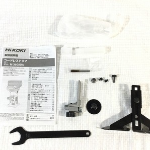 ☆極美品☆HIKOKI ハイコーキ 36V マルチボルトコードレストリマ M3608DA 本体+ケース付き ルーター 充電式 89758の画像10