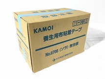 ☆未使用☆ KAMOI カモイ 養生用布粘着テープ 25mm 25m 60巻入 ソラ無包装 水色 NO.6708 カモ井加工紙株式会社 90530_画像3