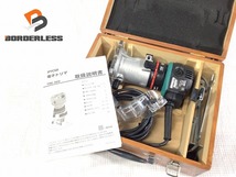 ☆中古品☆RYOBI リョービ 100V トリマー TRE-60V ストレートガイド一式 ダブテールガイドセット 集じんアダプタ 取説 木箱付 90338_画像1