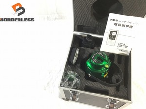 ☆比較的綺麗☆ムラテック KDS ドット付リアルグリーンレーザー墨出し器 ATL-D1RG 受光器付き ※コメント必読 89803