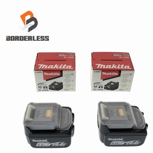 ☆未使用品2個セット☆ makita マキタ 14.4V 6.0Ah 純正リチウムイオンバッテリー BL1460B 残量表示付 蓄電池 87119