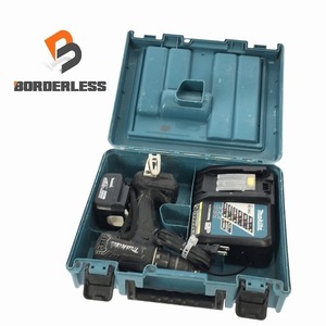 ☆中古品☆makita マキタ 14.4V 充電式ドライバドリル DF470D バッテリー(14.4V 4.0Ah) 充電器付き 電動工具 締め付け 穴あけ 89496