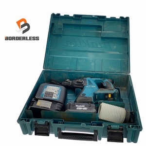 ☆中古品☆makita マキタ 36V 26mm 充電式ハンマドリル HR261D バッテリー1個(2.6Ah) 充電器 ケース付 コードレス ハンマードリル 84355