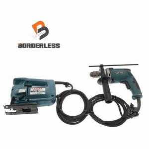 ☆中古動作品2台☆ makita マキタ 6791 電子ジグソー 4302C 震動ドリル HP1040 89110