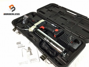 ☆未使用品☆ KTC ケーティーシー 18V コードレスグリースガンセット JTAE911 バッテリー1個 充電器 ケース 京都機械工具 90508