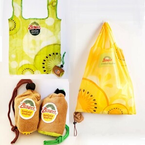 エコバッグ　キウイフルーツ　kiwifruit　ビタミンカラー　２色セット　HANAKO