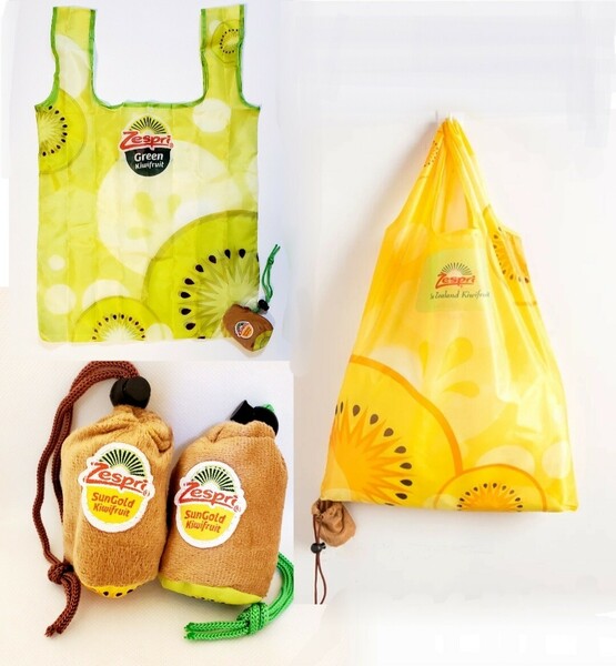 エコバッグ　キウイフルーツ　kiwifruit　ビタミンカラー　２色セット　HANAKO