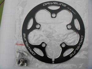 DRIVELINE 50T 110mm バッシュガード 黒(ブラック)