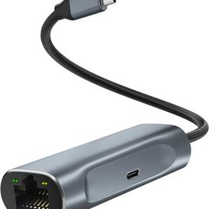 USB C LAN変換アダプター 2-IN-1有線LANアダプター
