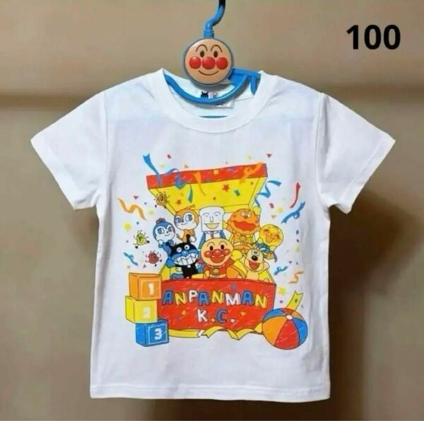 【新品】アンパンマン　子供Tシャツ　半袖　100 おもちゃ箱