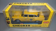 絶版希少 サンスター 1/18 1981 NEW YORK CHECKER TAXICAB ニューヨーク チェッカー タクシー キャブ 　イエローキャブ　ミニカー_画像1