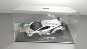 絶版希少 1/43 IXO ランボルギーニ ヴェネーノ シルバー Lamborghini Veneno　ミニカー