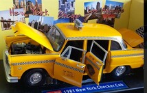 絶版希少 サンスター 1/18 1981 NEW YORK CHECKER TAXICAB ニューヨーク チェッカー タクシー キャブ 　イエローキャブ　ミニカー_画像8